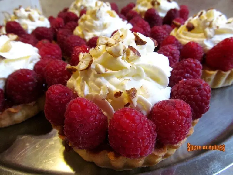 Tartelettes amandines aux framboises