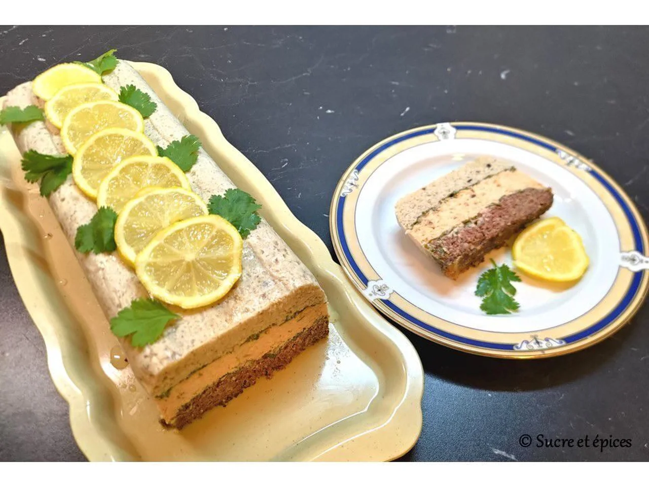 Terrine en trois couleurs et trois saveurs