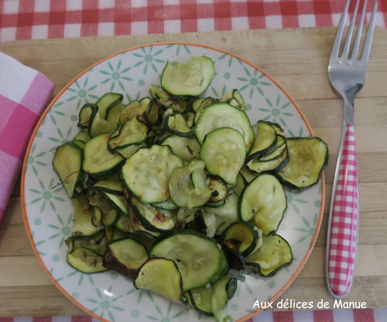 Courgettes à l'ail