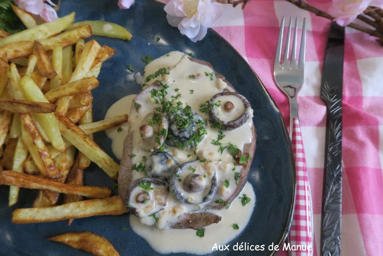 Filet de boeuf aux shiitakés à la crème