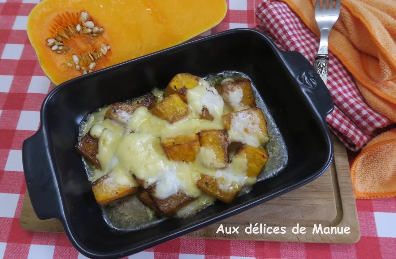 Gratin de butternut confite au gouda et mozzarella