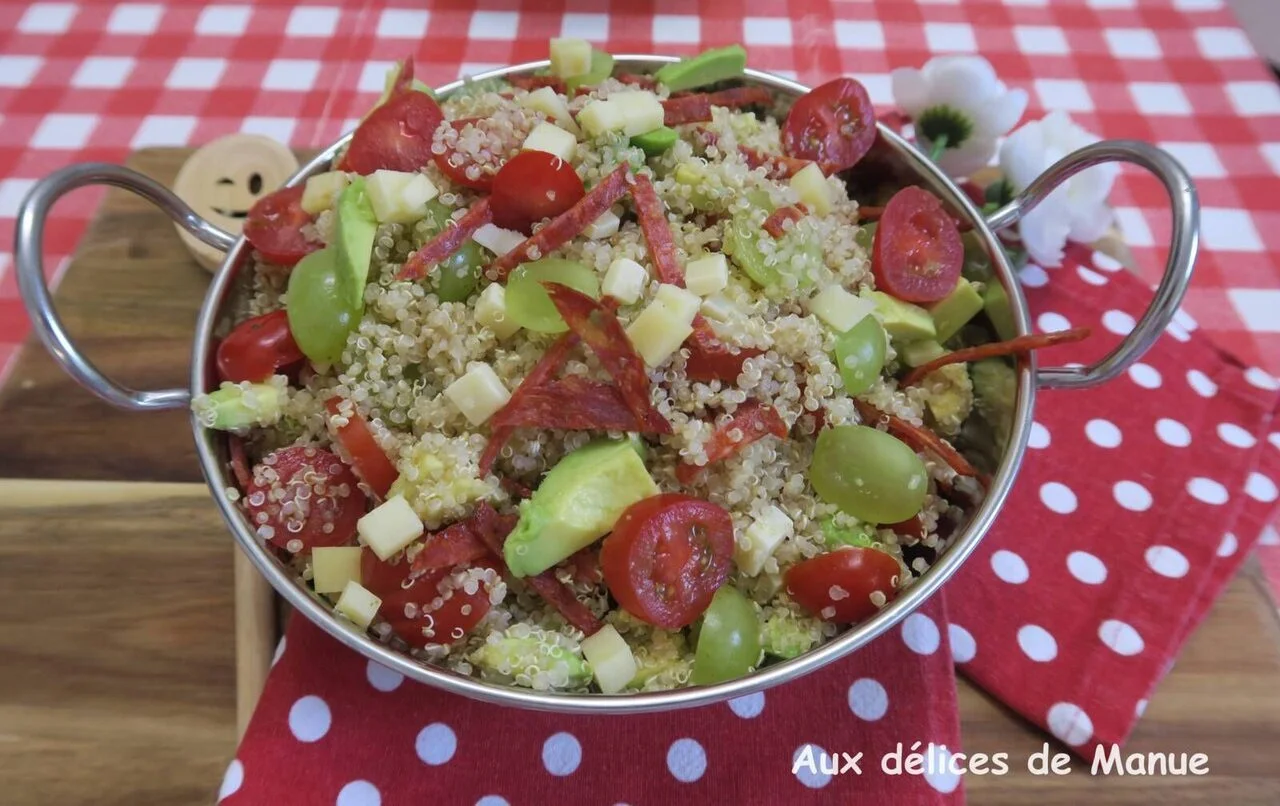 Salade de quinoa sucrée salée