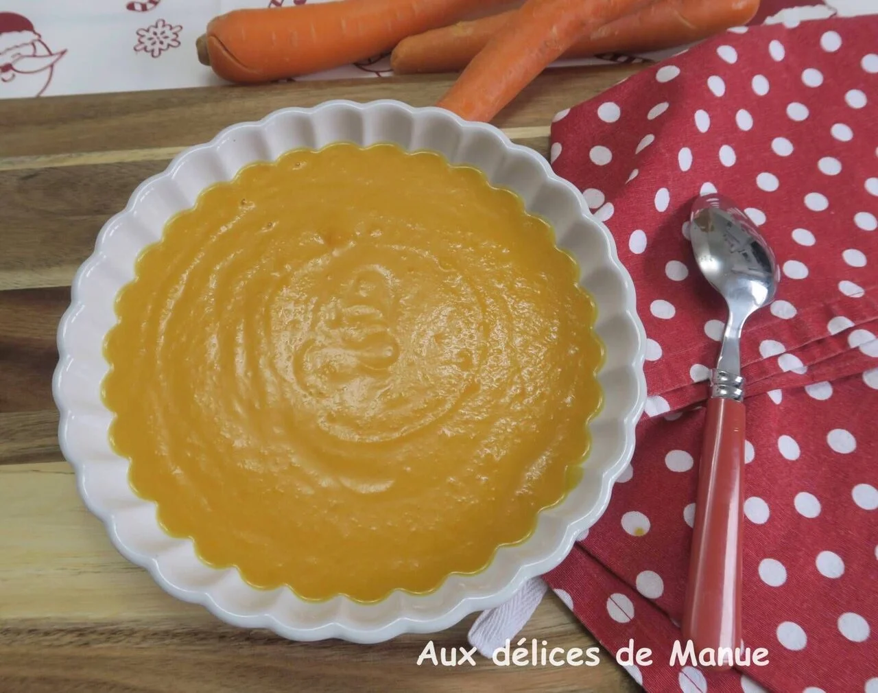 Velouté de patates douces et carottes