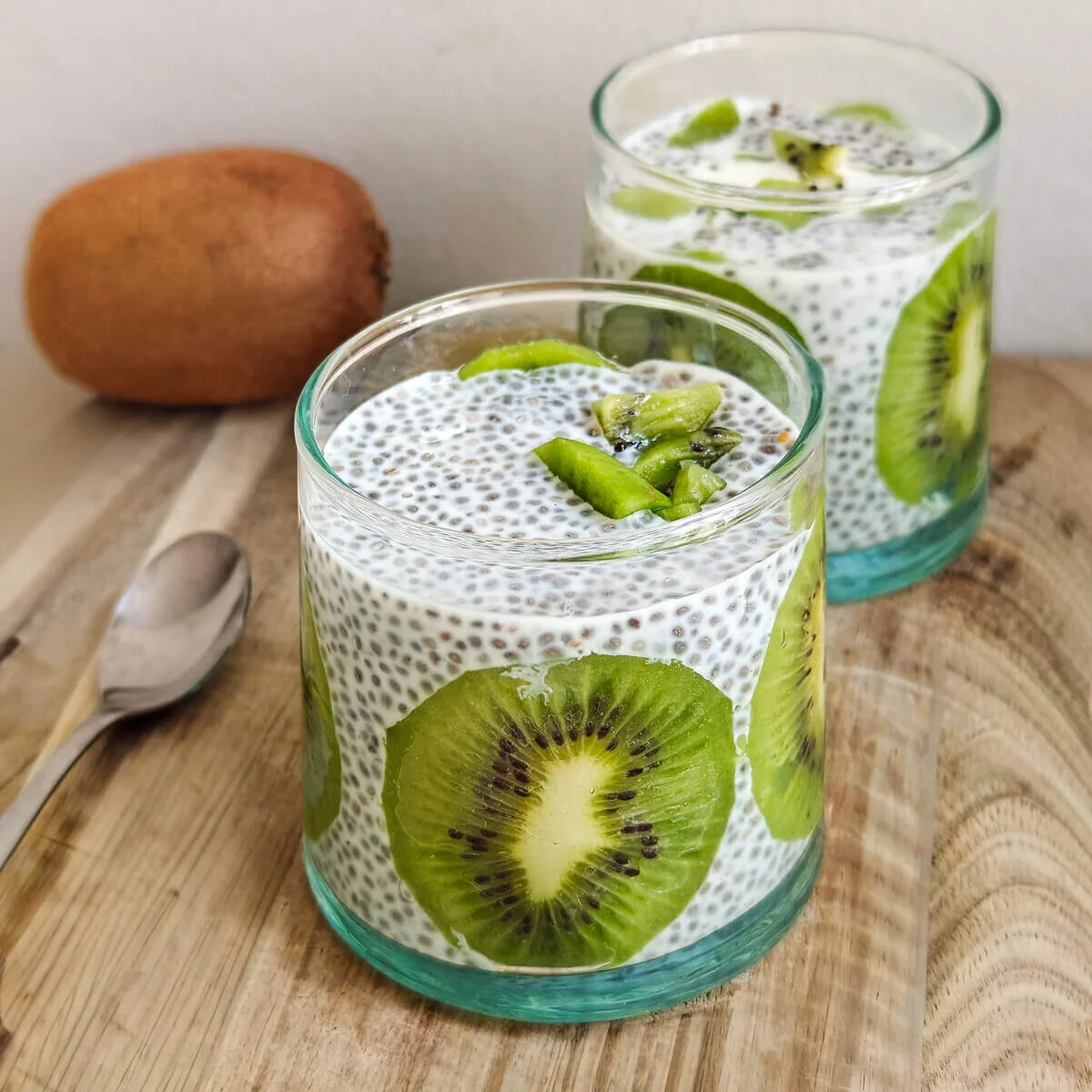 Pudding de chia au kiwi