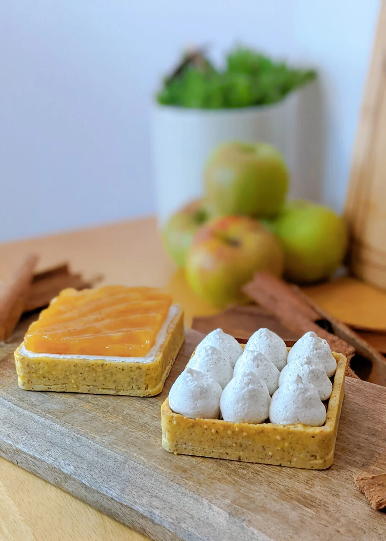 Tartelette tatin revisitée, pointe de vanille