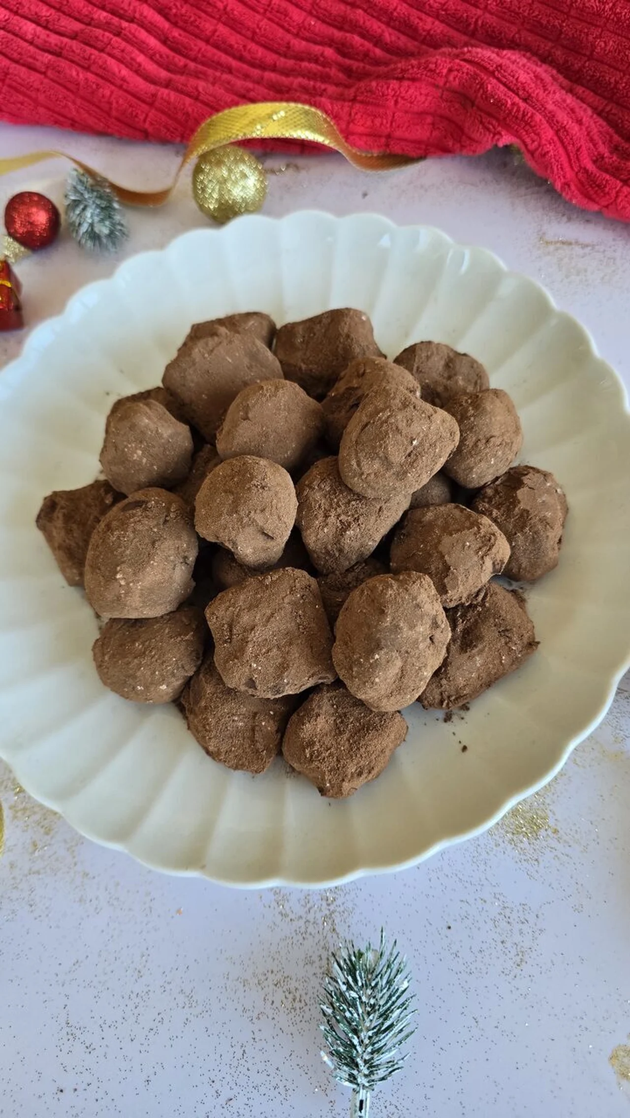 Truffes au chocolat au lait
