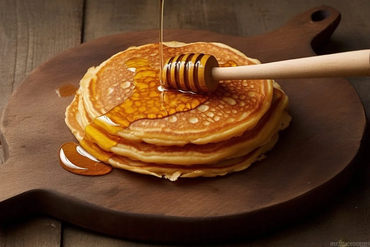 Pancakes au miel de châtaignier d'Ardèche