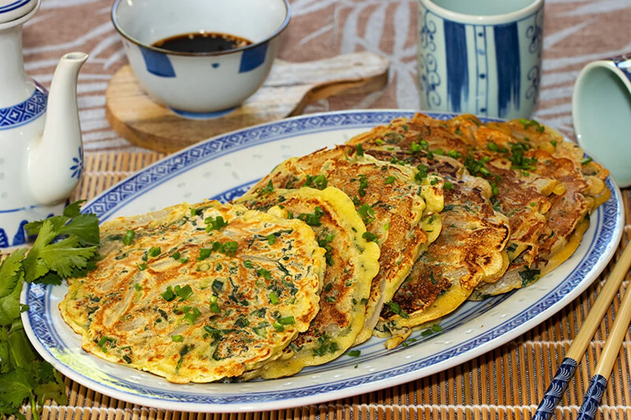 Crêpes coréennes aux blettes