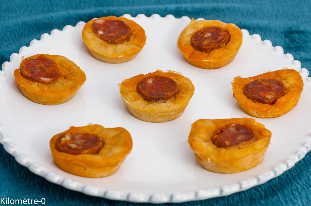 Bouchées salées au chorizo