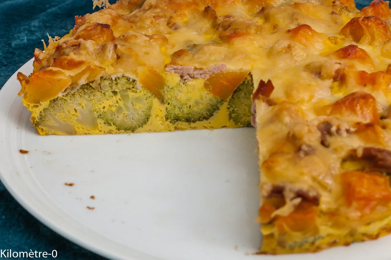 Clafoutis aux brocolis et patates douces