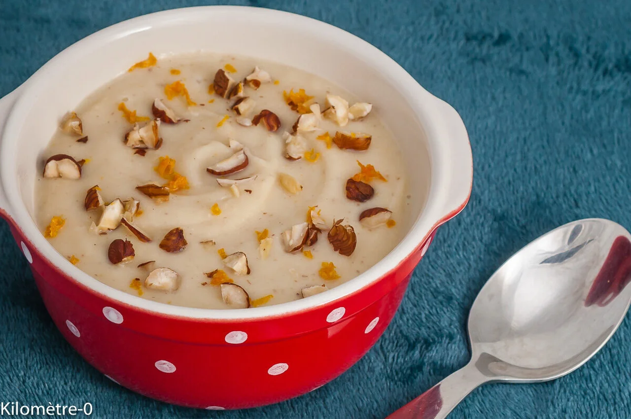 Velouté de panais aux noisettes et zeste d'orange