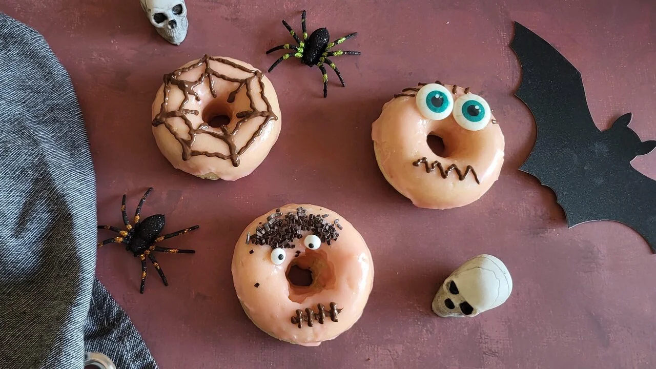 Donuts d'Halloween au four