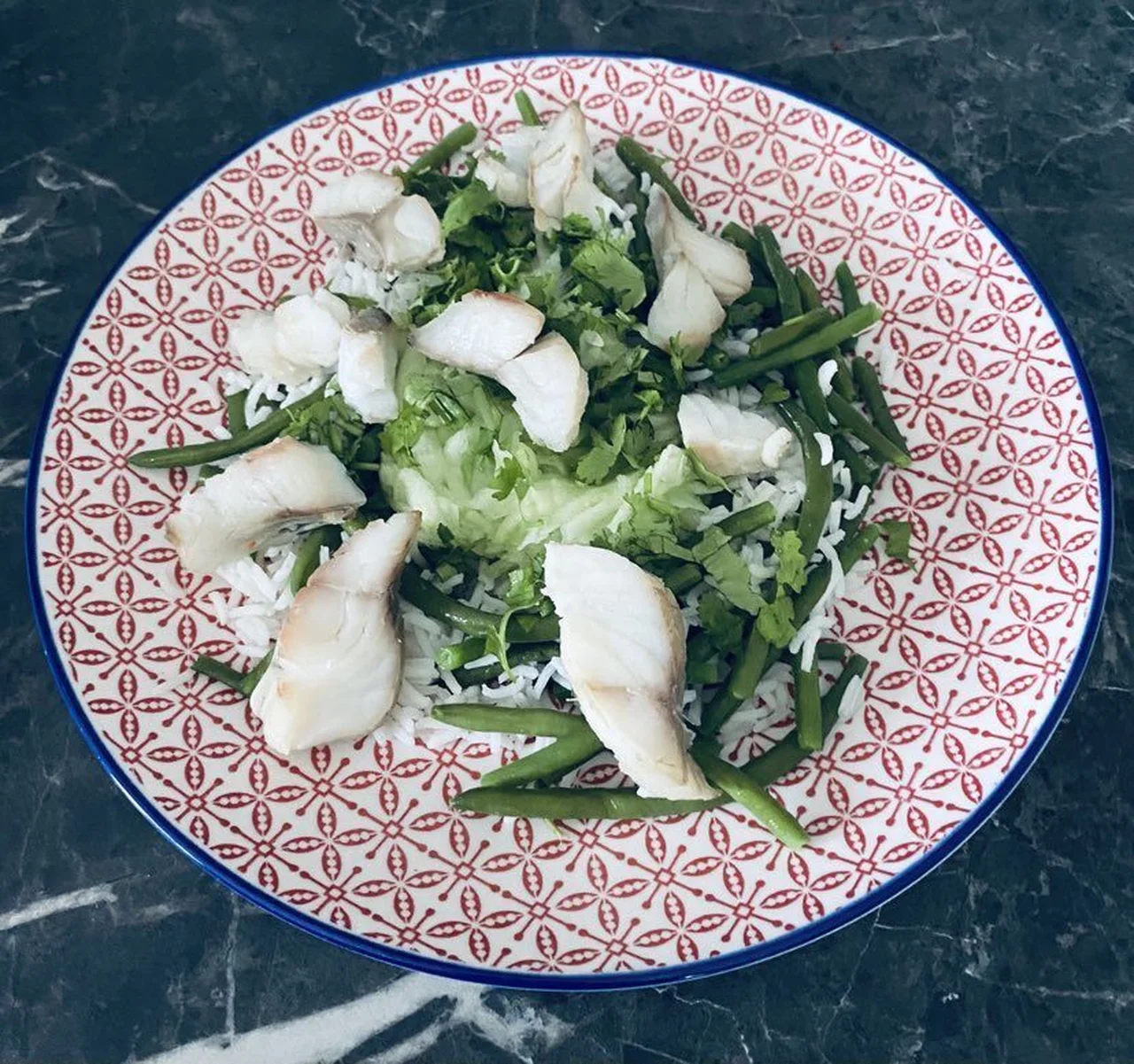 Salade de lieu noir à la laotienne