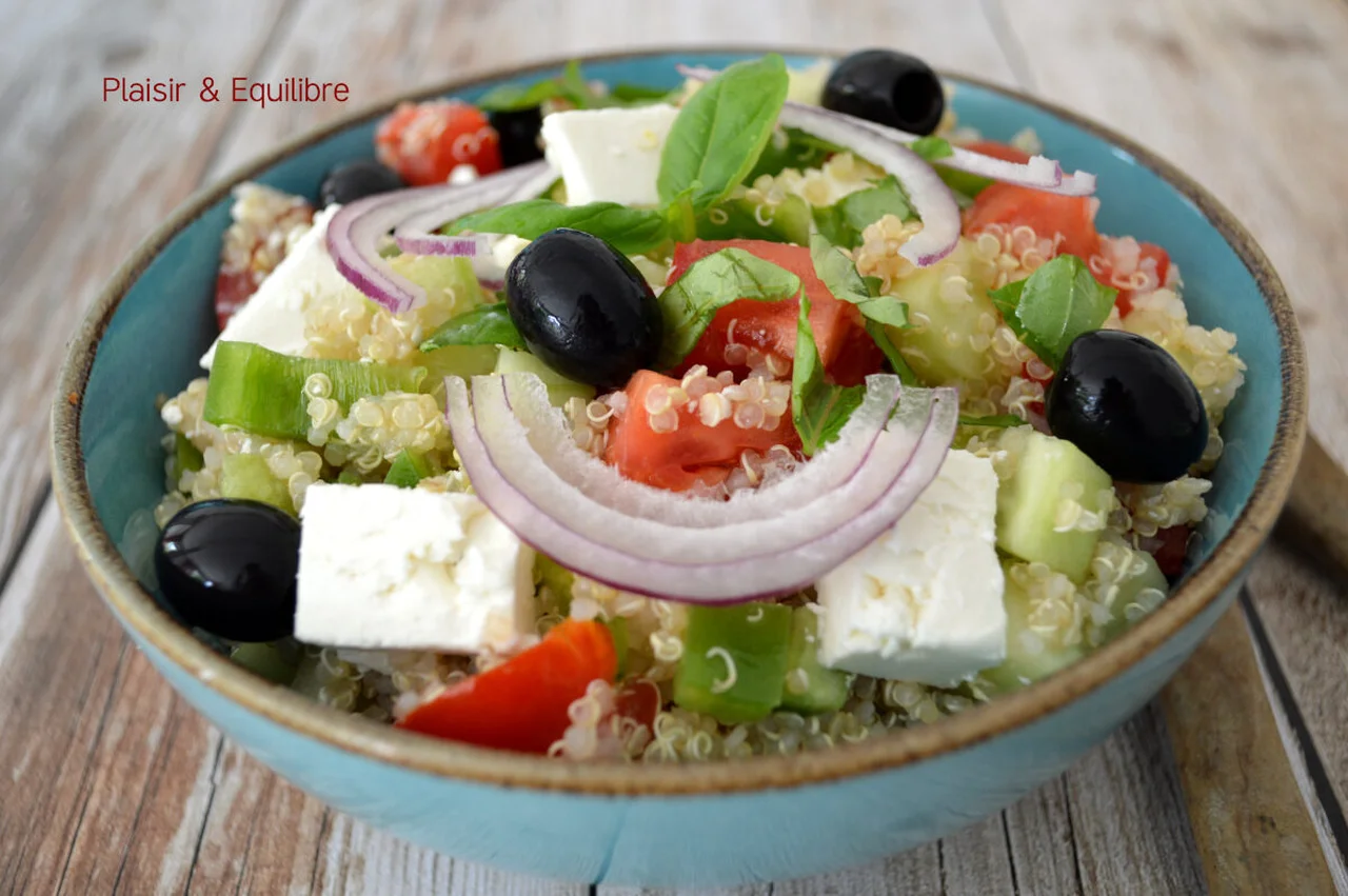 Salade de quinoa à la grecque