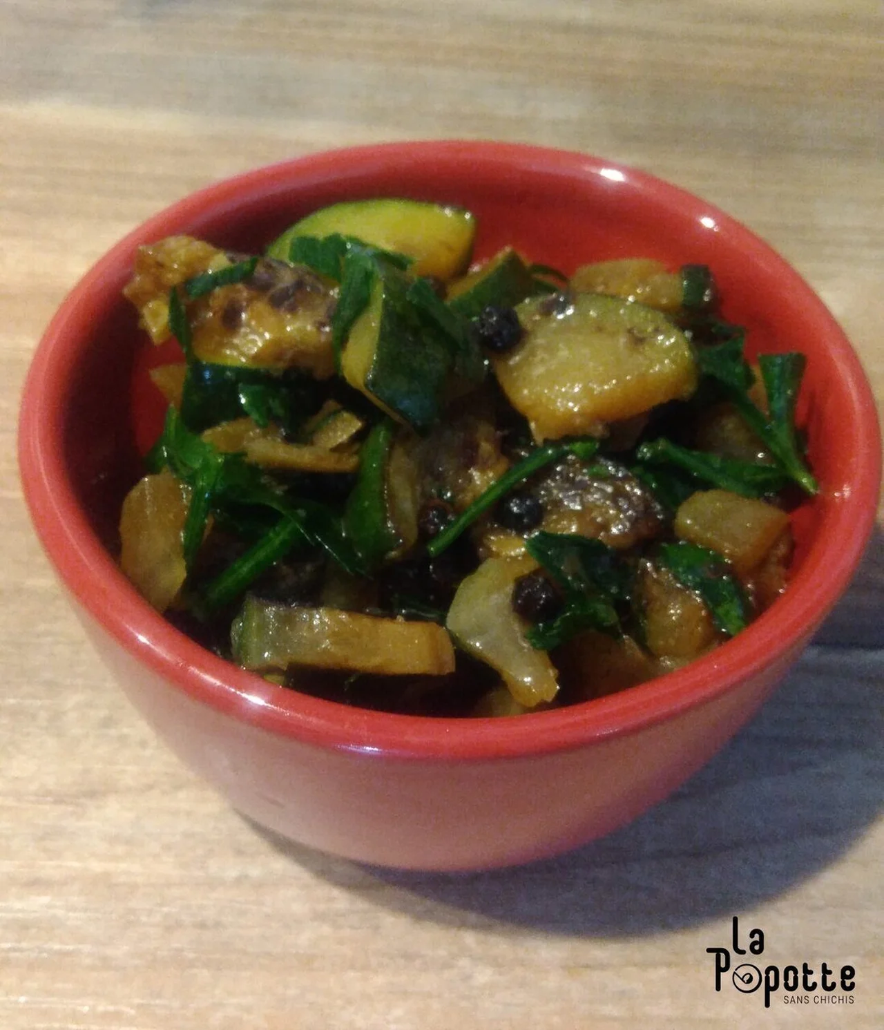 Courgettes marinées