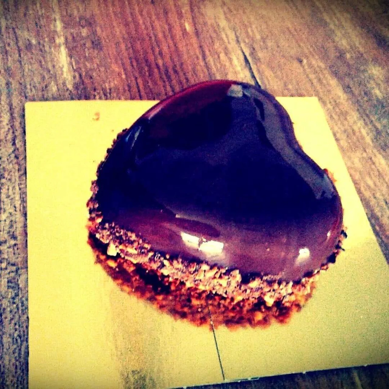 Entremet chocolat framboise
