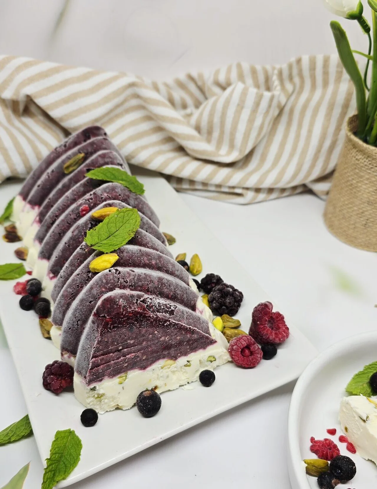 Terrine glacée aux fruits rouges