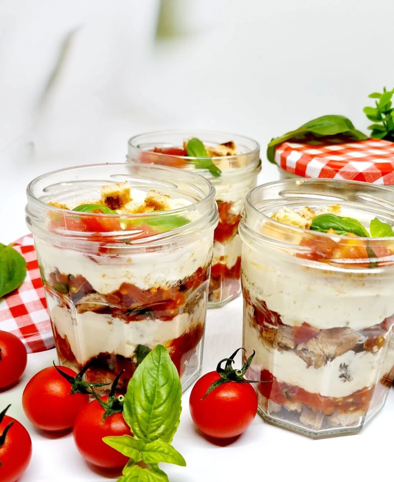 Tiramisu de tomates et feta