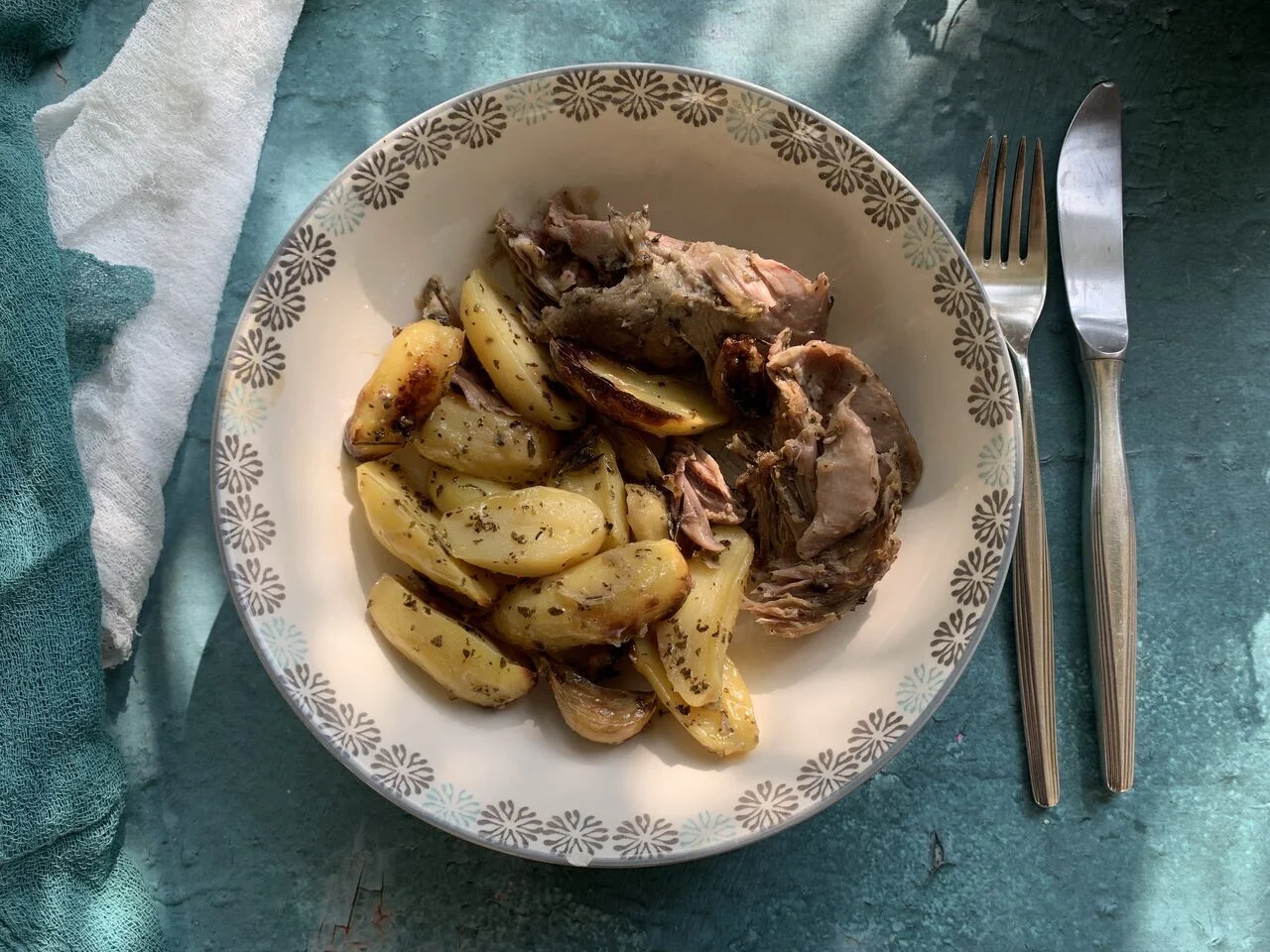 Agneau au four à la grecque