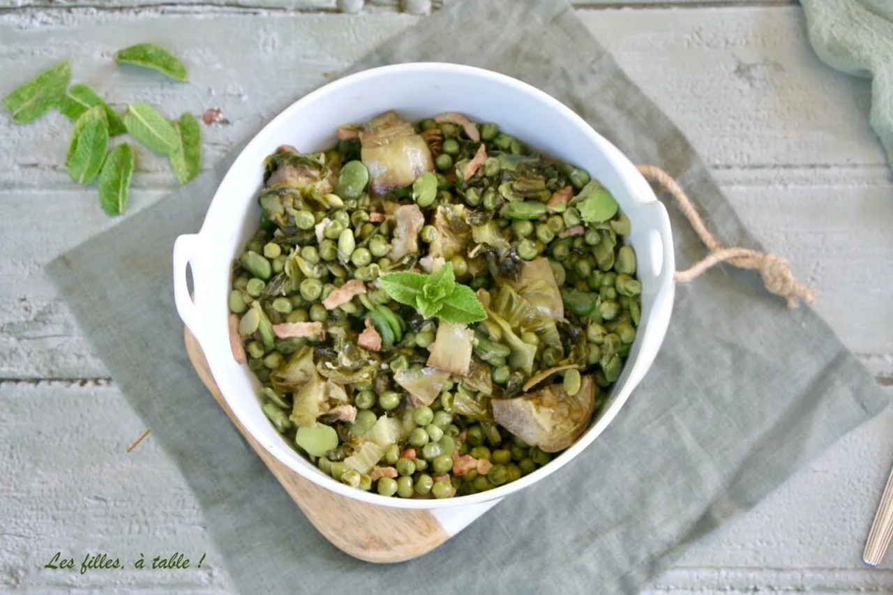 Cocotte de légumes de printemps