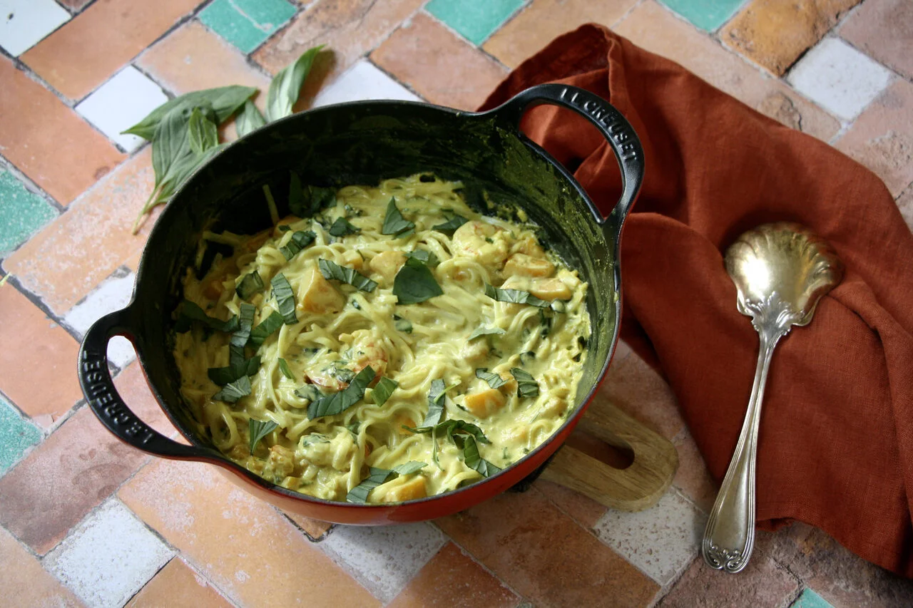 Curry de crevettes à la mangue