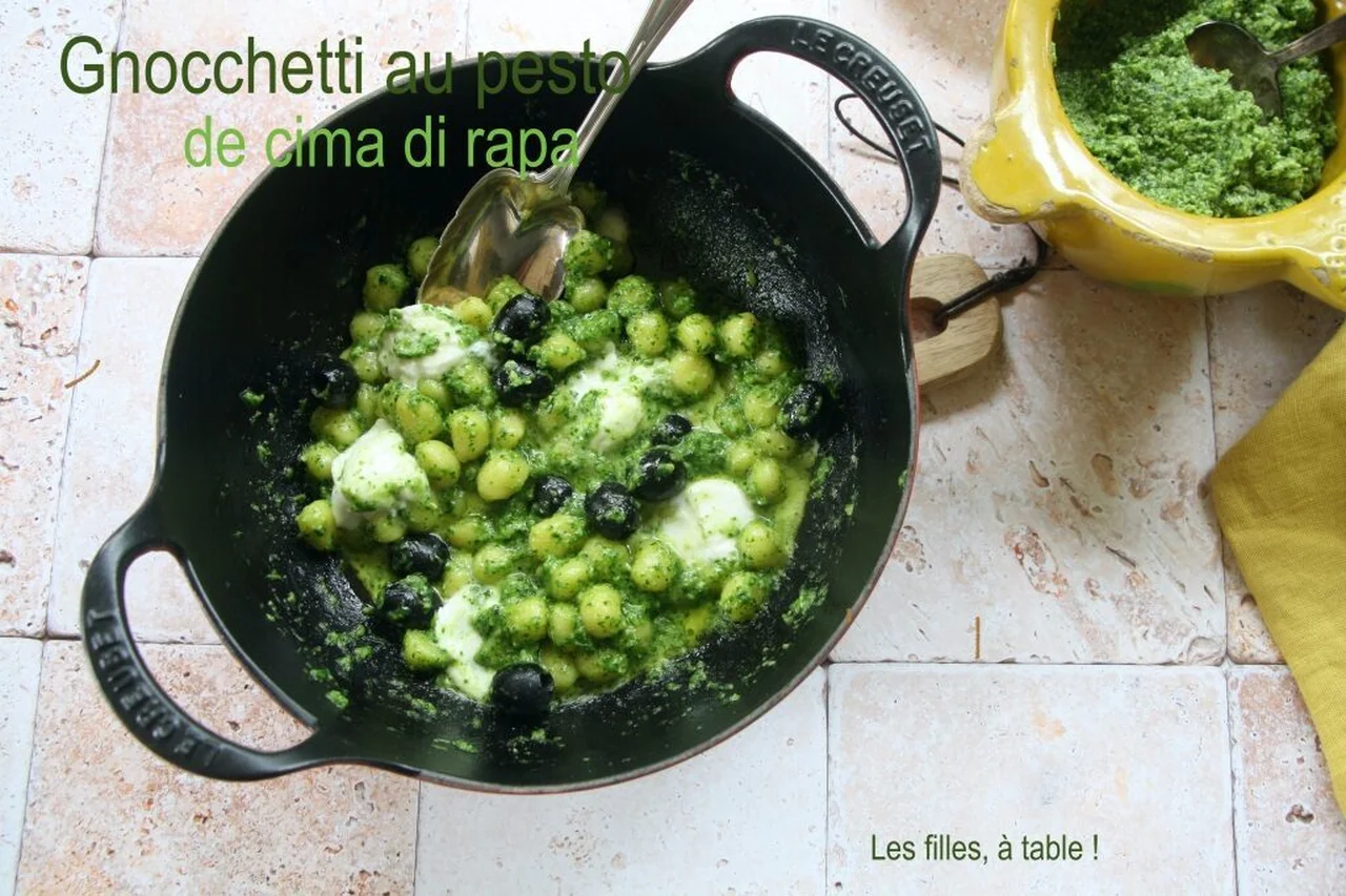 Gnocchetti di patate au pesto de cima di rapa