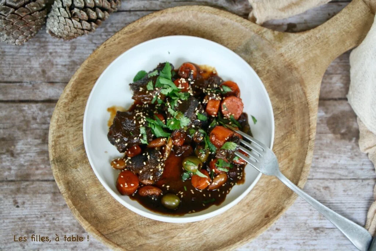 Joues de boeuf aux carottes et épices
