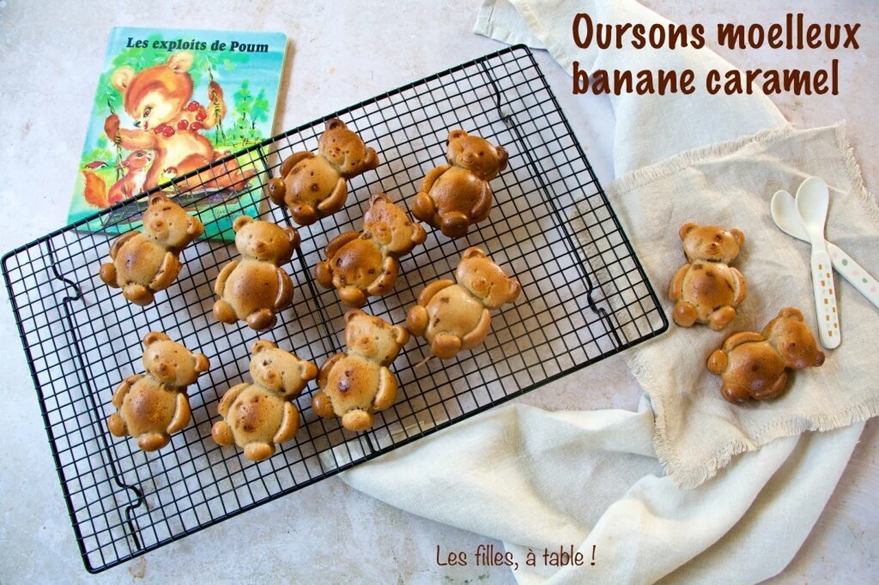 Oursons moelleux banane caramel