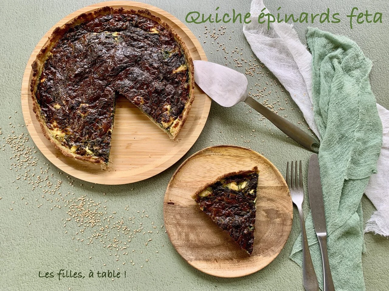Quiche aux épinards et feta