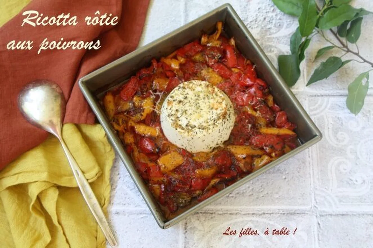 Ricotta rôtie aux poivrons