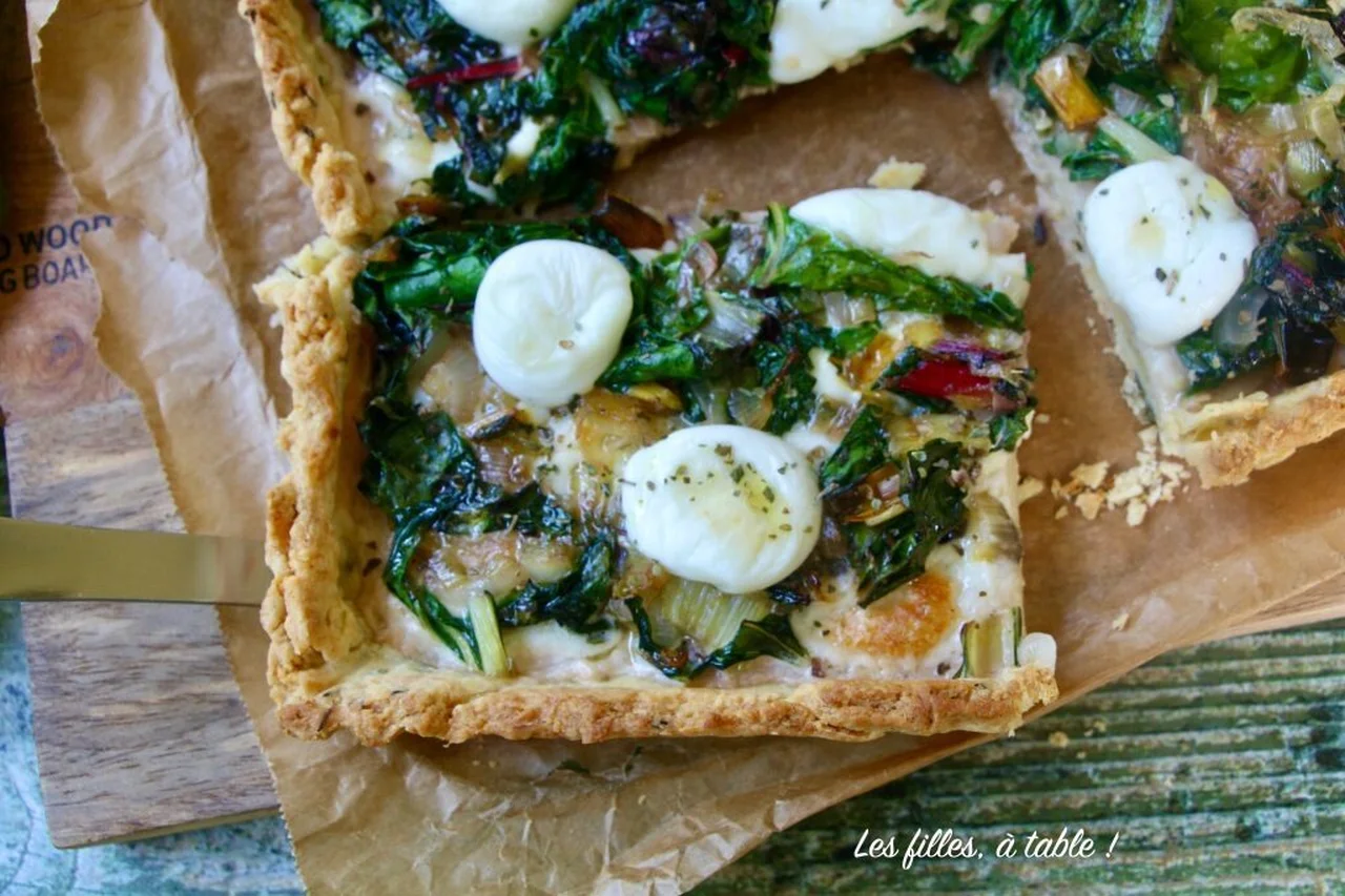 Tarte aux blettes et mozzarella