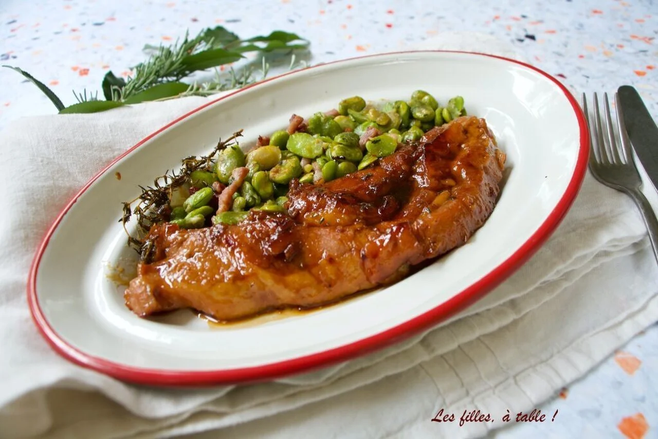 Tendron de veau laqué au cidre