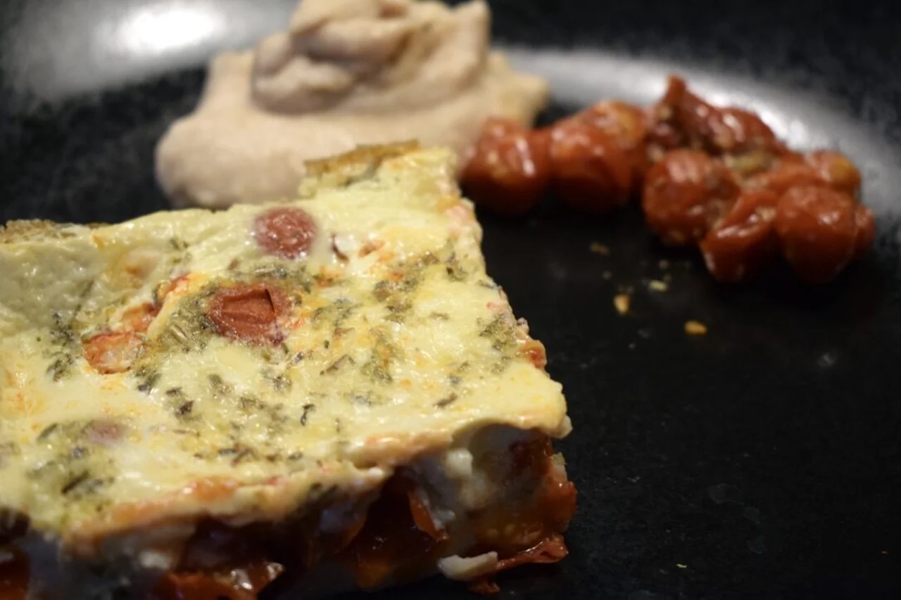 Clafoutis de tomates cerises