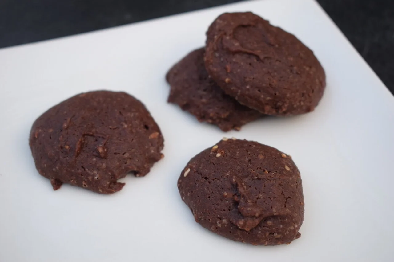 Cookies sésame et chocolat