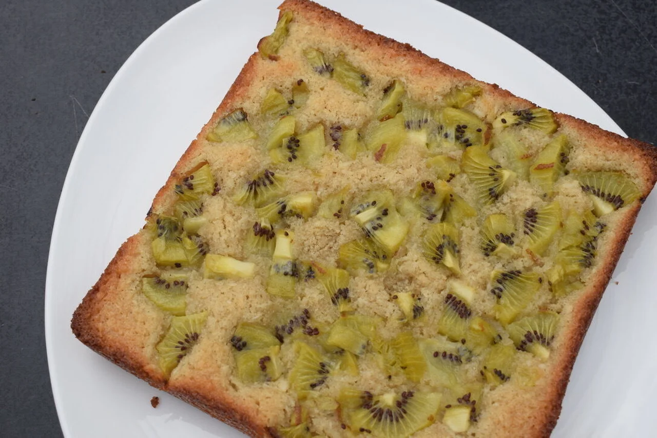 Financier coco kiwi sans gluten