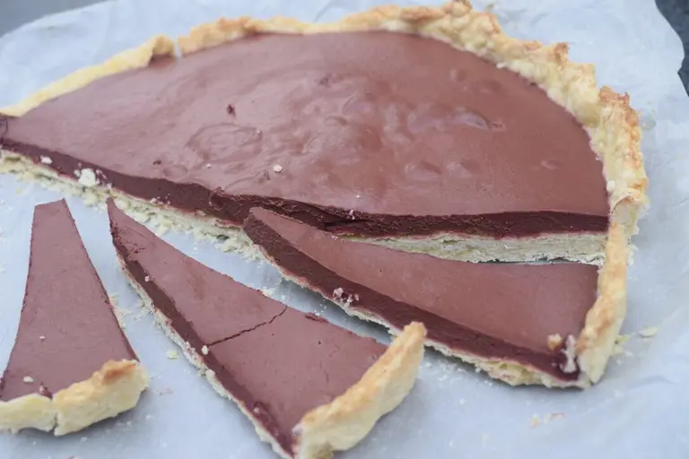 Tarte chocolat betterave