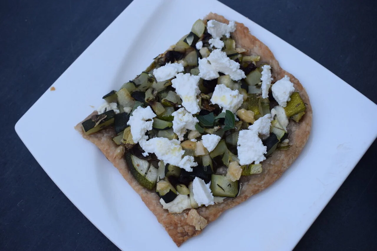 Tarte fine aux courgettes et ricotta