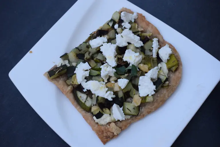 Tarte fine aux courgettes et ricotta