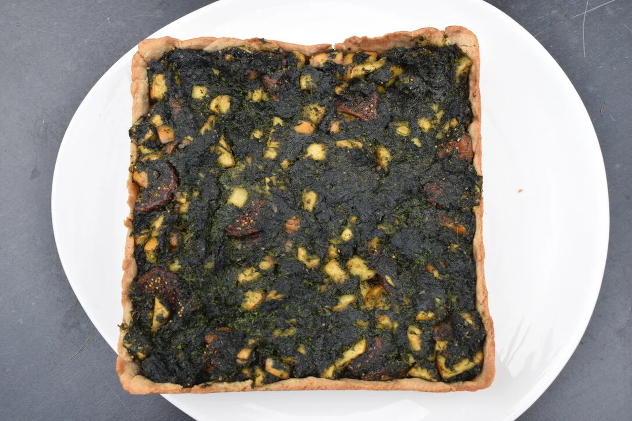 Tarte sucrée amandes et orties