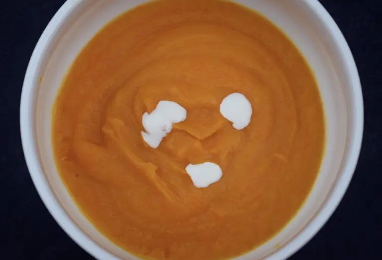 Velouté de potimarron au safran et à l'orange