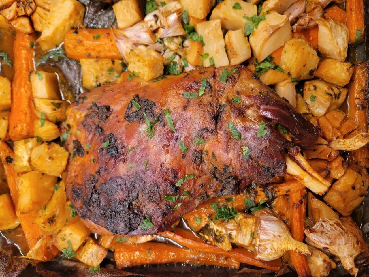 Agneau confit menthe cumin