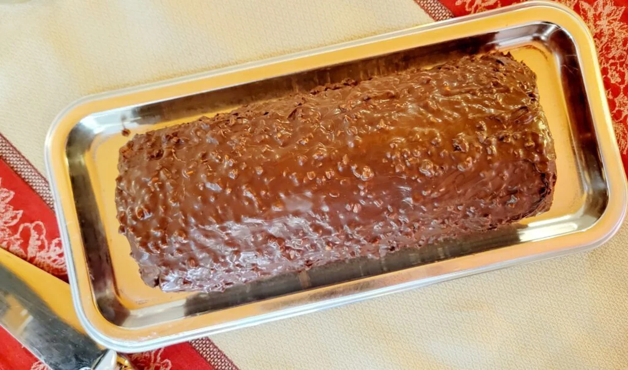 Bûche roulée chocolat-noisette