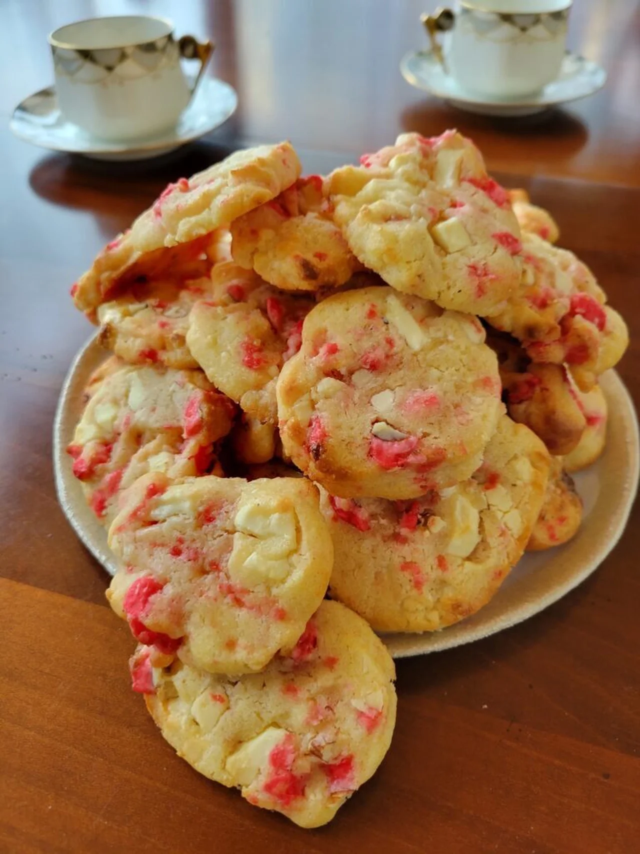 Cookies pralines et chocolat blanc