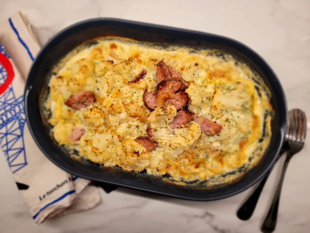 Gratin de chou-fleur à la franc-comtoise