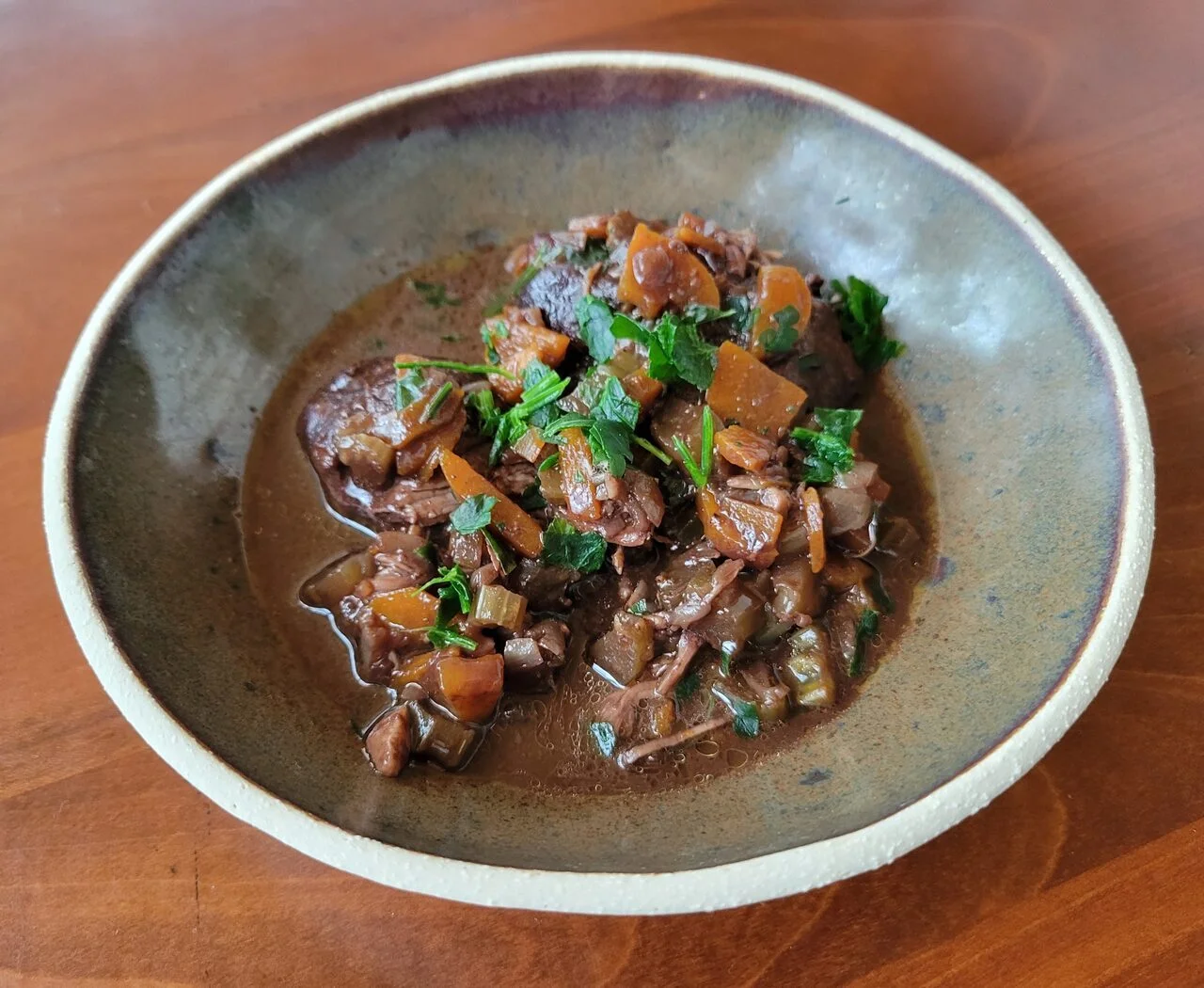 Joues de veau braisées au cacao