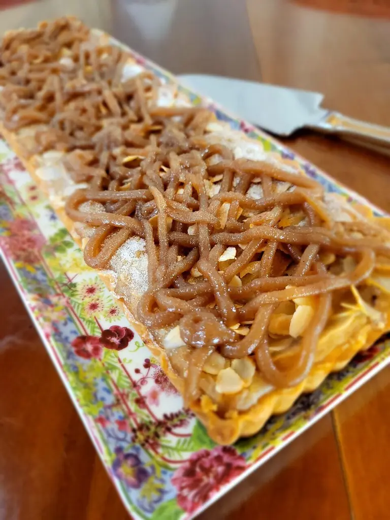 Tarte poire crème de marron