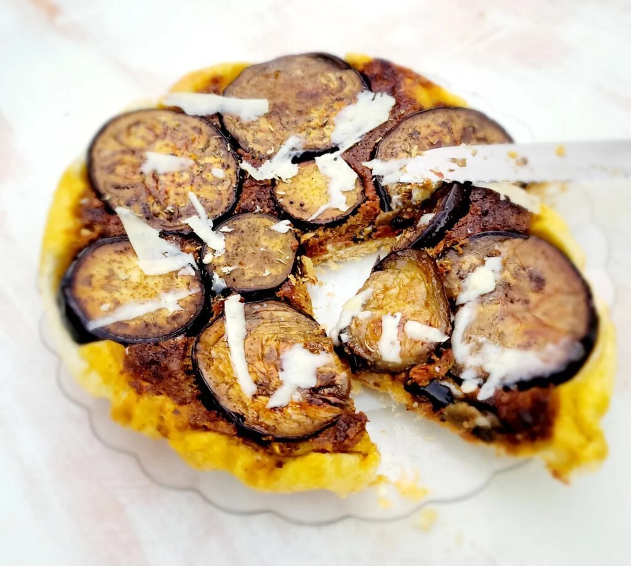 Tarte Tatin aux aubergines