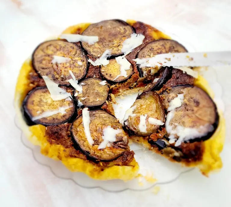 Tarte Tatin aux aubergines
