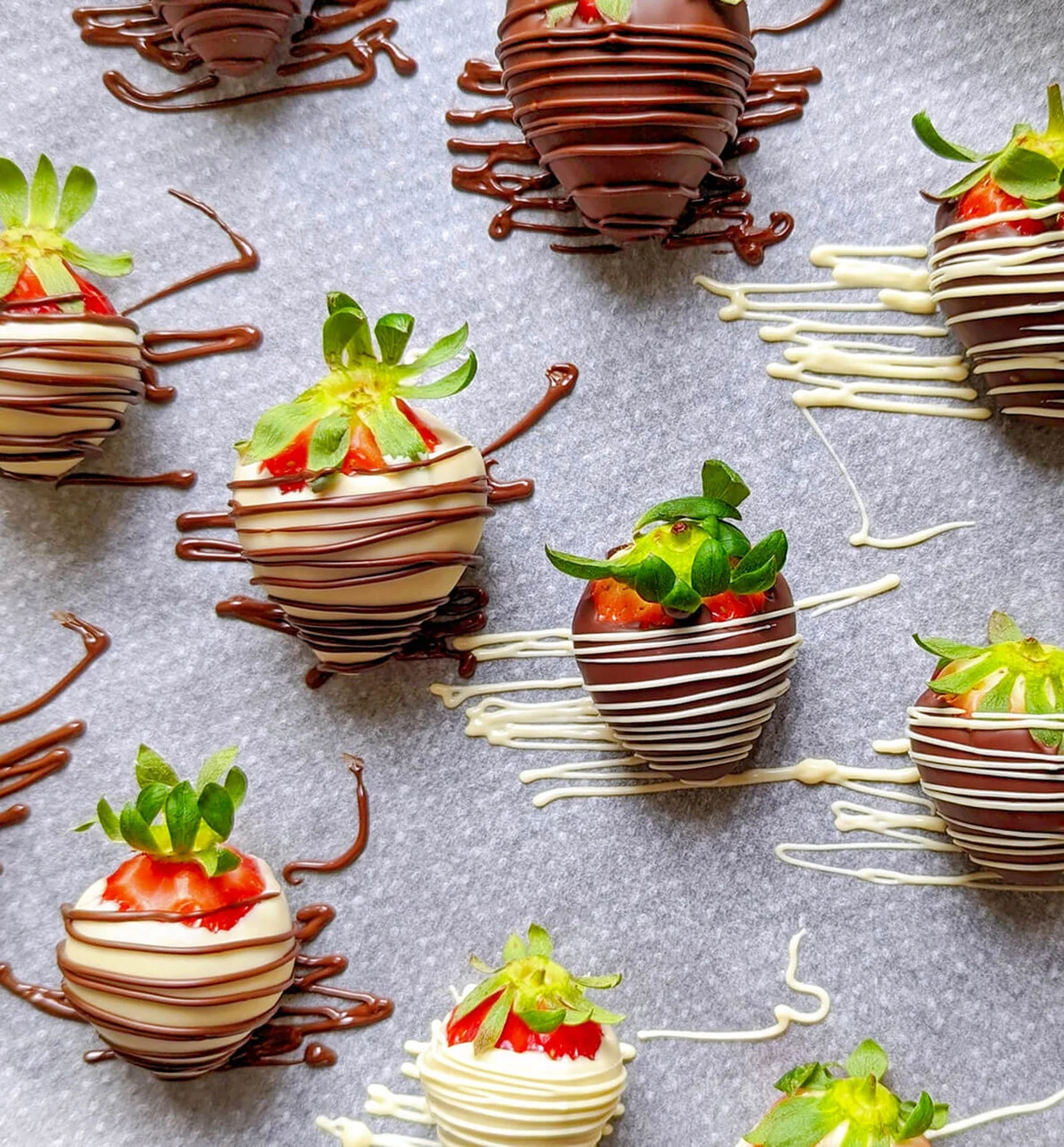 Fraises enrobées de chocolat