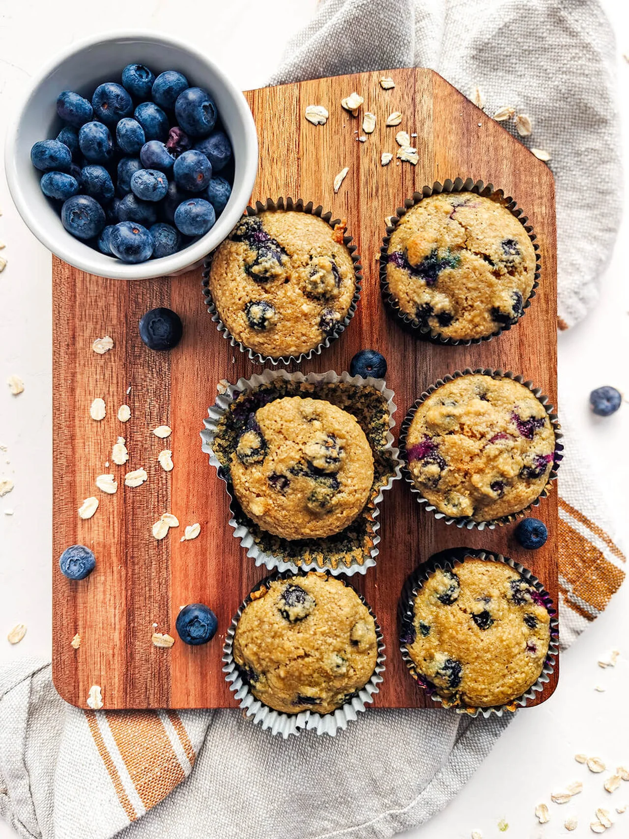 Muffins aux myrtilles healthy